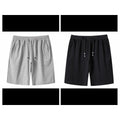 Pack Of 2 Men's Stripe Style Jersey Fashion Shorts | Soft Fabric Casual Summer Wear - Extra Large