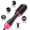 One Step Hot Air Brush 4 In 1 Hair Dryer, Straightener, Curler And Volumizer - Professional Styling Tool For Smooth Shiny Hair At Home